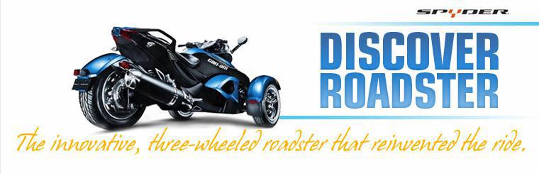 Can-Am Spyder: The innovative, three-wheeled roadster that reinvented the ride.