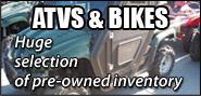 Used ATVs and motorcycles