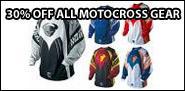 30% Off All Motocross Gear
