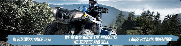 In business since 1976. Large Polaris inventory. We really know the products we service and sell.