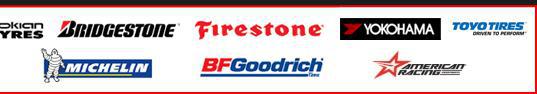 We carry Nokian Tyres, Bridgestone, Firestone, Yokohama, Toyo Tires, Michelin, BFGoodrich, and American Racing products.