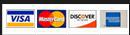 We accept Visa, MasterCard, Discover, and American Express.