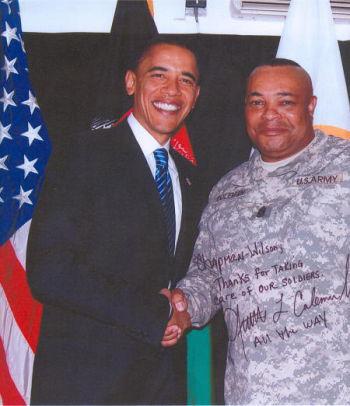 Chapman-Wilson, Thanks for taking care of our soldiers. -Coleman