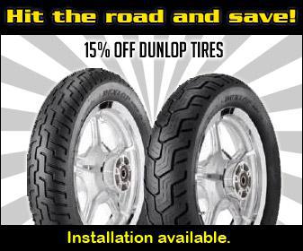 Hit the road and save! 15% off Dunlop tires! Installation available.