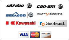 We carry Ski-Doo, Can-Am, Sea-Doo, Spyder, and Kawasaki products.
