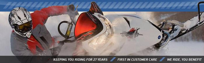 Keeping you riding for 27 years. First in customer care. We ride, you benefit.