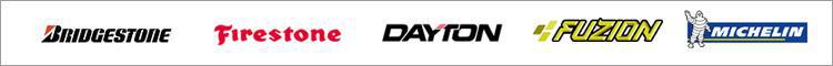 We carry products from Bridgestone, Firestone, Dayton, Fuzion, and Michelin.
