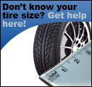 Don't know your tire size? Get help here!