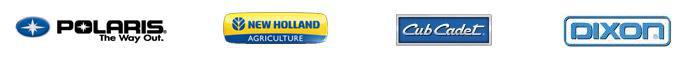 We carry products from Polaris, New Holland, Cub Cadet, Dixon, and Chrysler.