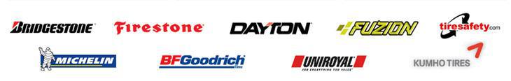 We carry products from Bridgestone, Firestone, Dayton, Fuzion, Michelin, BFGoodrich, Uniroyal, and Kumho Tires. TireSafety.com.
