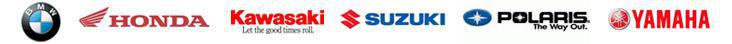 We proudly carry products from BMW, Honda, Kawasaki, Suzuki, Polaris, and Yamaha.