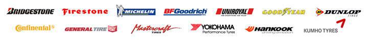 We carry products from Bridgestone, Firestone, Michelin, BFGoodrich, Uniroyal, Goodyear, Dunlop, Continental, General, Mastercraft, Yokohama, Hankook, and Kumho.