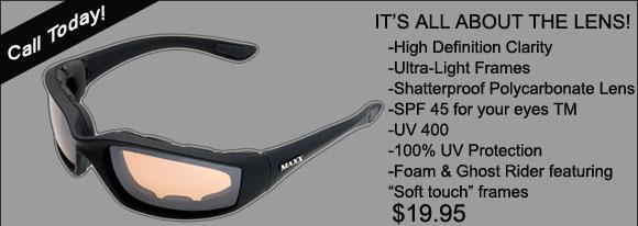 We have MAXX Sunglasses! Call (518) 381-4883 today to order!