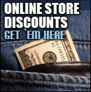 Online store discounts. Get 'em here.