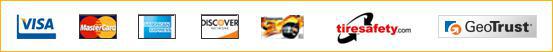 We accept Visa, MasterCard, American Express, Discover, and Firestone card.