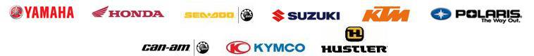 We carry products from Yamaha, Honda, Polaris, Sea-Doo, Suzuki, KTM, Can-Am, Kymco, and Hustler.