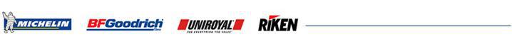 We carry products from Michelin, BFGoodrich, Uniroyal, and Riken.