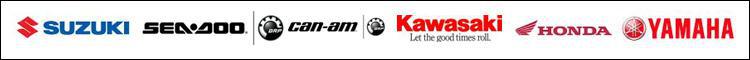 We proudly carry products from Suzuki, Sea-Doo, Can-Am, Kawasaki, Honda, and Yamaha.