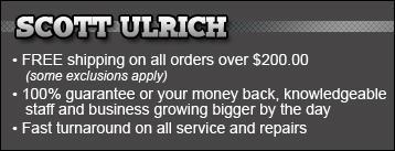 Free shipping on all orders over $200.00 (some exlusions apply). 100% guarantee or your money back, knowledgeable staff, and business growing bigger by the day. Fast turnaround on all service and repairs.