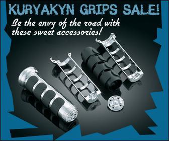 Kuryakyn grips sale! Be the envy of the road with these sweet accessories!