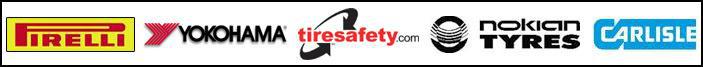 We carry Pirelli, Yokohama, Nokian Tyres, and Carlisle products. We are supporters of tiresafety.com.