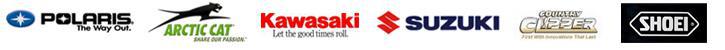 We proudly offer products from Polaris, Arctic Cat, Kawasaki, Suzuki, and Country Clipper.