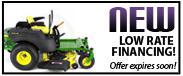 New low rate financing! Offer expires soon!