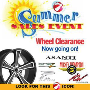 Summer Sales Event. Wheel clearance now going on.