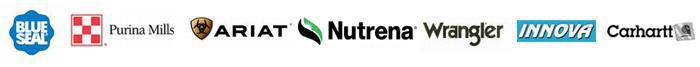 We carry Blue Seal, Purina Mills, Ariat, Priefert, Wrangler, Innova, and Carhartt products.