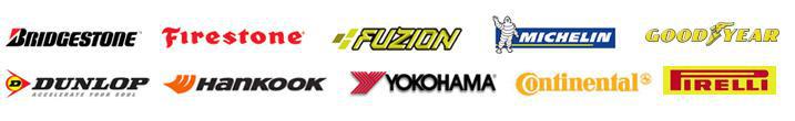 We carry Bridgestone, Firestone, Fuzion, Michelin, Goodyear, Dunlop, Hankook, Yokohama, Continental, and Pirelli products.