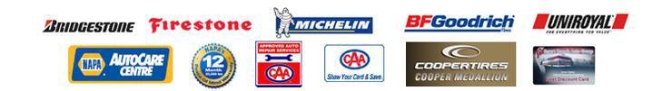 We carry products from Bridgestone, Firestone, Michelin, BFGoodrich, Uniroyal, and Cooper.