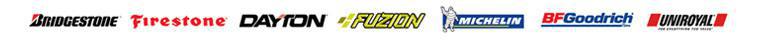 Brands we carry include Bridgestone, Firestone, Dayton, Fuzion, Michelin, BFGoodrich, and Goodyear.