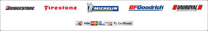 We carry products from Bridgestone, Firestone, Michelin, BFGoodrich, and Uniroyal.