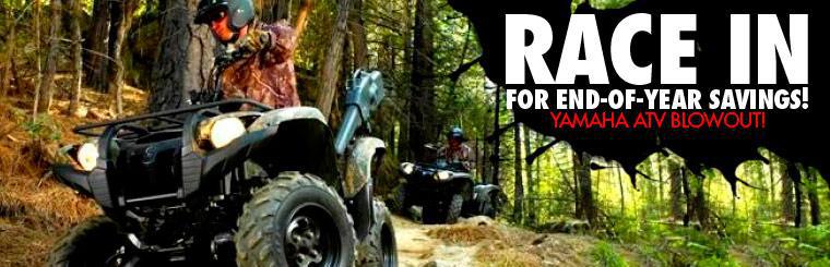 Race in for end-of-year savings! Check out the Yamaha ATV blowout sale!