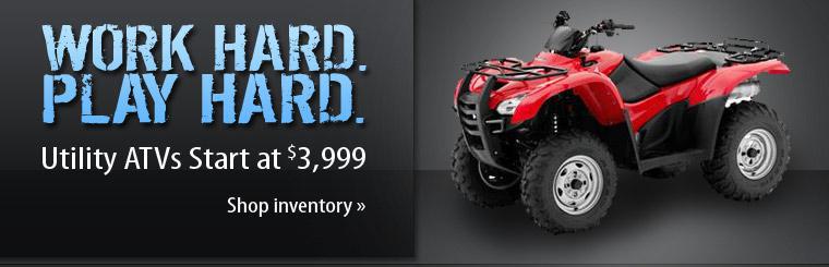 Click here to check out the utility ATVs that start at $3,999.