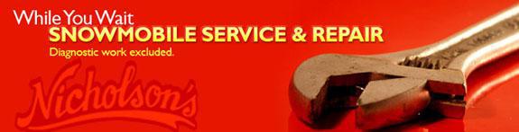 While you wait snowmobile service and repair. 