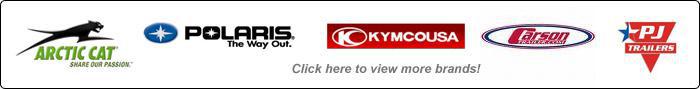 We carry great products from Polaris, Arctic Cat, KYMCO, PJ Trailers, and Carson Trailers.