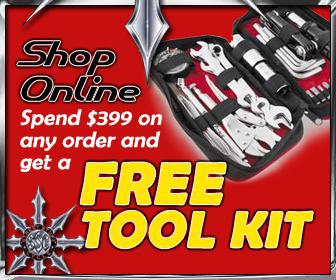 Shop online. Spend $399 on any order and get a free tool kit.