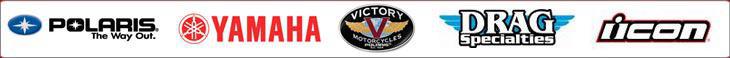 We carry products from Polaris, Yamaha, Victory Motorcycles, Drag Specialties, and Icon.