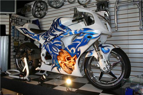Custom Paint jobs from our Paint Shop.
