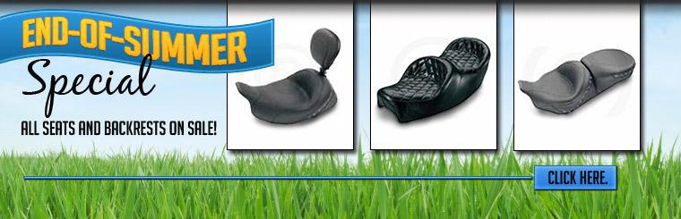 All seats and backrests are on sale at our End-of-Summer Sale.