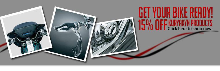 Click here to shop now and save 15% on Kuryakyn products!