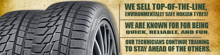 Professional Tire & Service sells top-of-the-line, environmentally safe Nokian Tyres! We are known for for being quick, reliable, and fun. Our technicians continue training to stay ahead of the others.