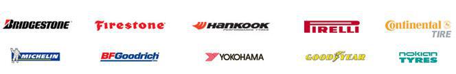 We carry Bridgestone, Firestone, Hankook, Pirelli, Continental, Michelin, BFGoodrich, Yokohama, Nokian Tyres, and Goodyear products.
