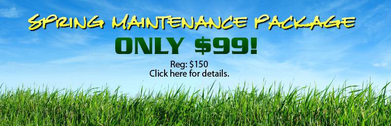 Click here for the Spring Maintenance Package for only $99.