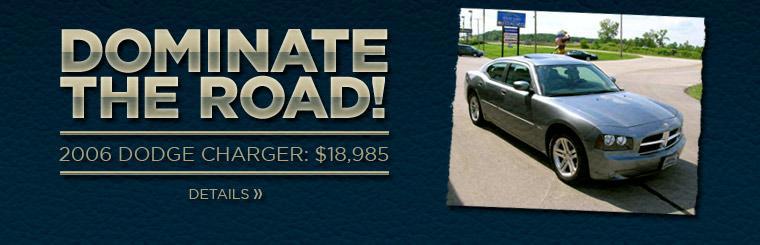 Dominate the road in a 2006 Dodge Charger, priced at $18,985. Click here for details.