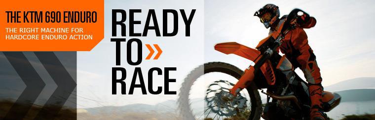 Click here for the KTM 690 Enduro, the right machine for hardcore Enduro action.