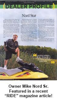 Owner Mike Nord, Sr. featured in a recent RIDE magazine article