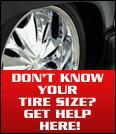 Don't know your tire size? Get help here!