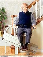 Model CRE-2100 Electra-Ride™ III Indoor Custom Curved-Rail Stairlift 